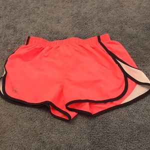 Neon Pink Under Armour Athletic Shorts